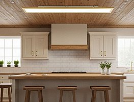 תאורה למטבח שחור / לבן / זהב -מרחף מלבני עוצמתי עם מתג להחלפת גווני תאורה *** מבצע תאורה למטבח שחור / לבן / זהב -מרחף מלבני עוצמתי עם מתג להחלפת גווני תאורה *** מבצע